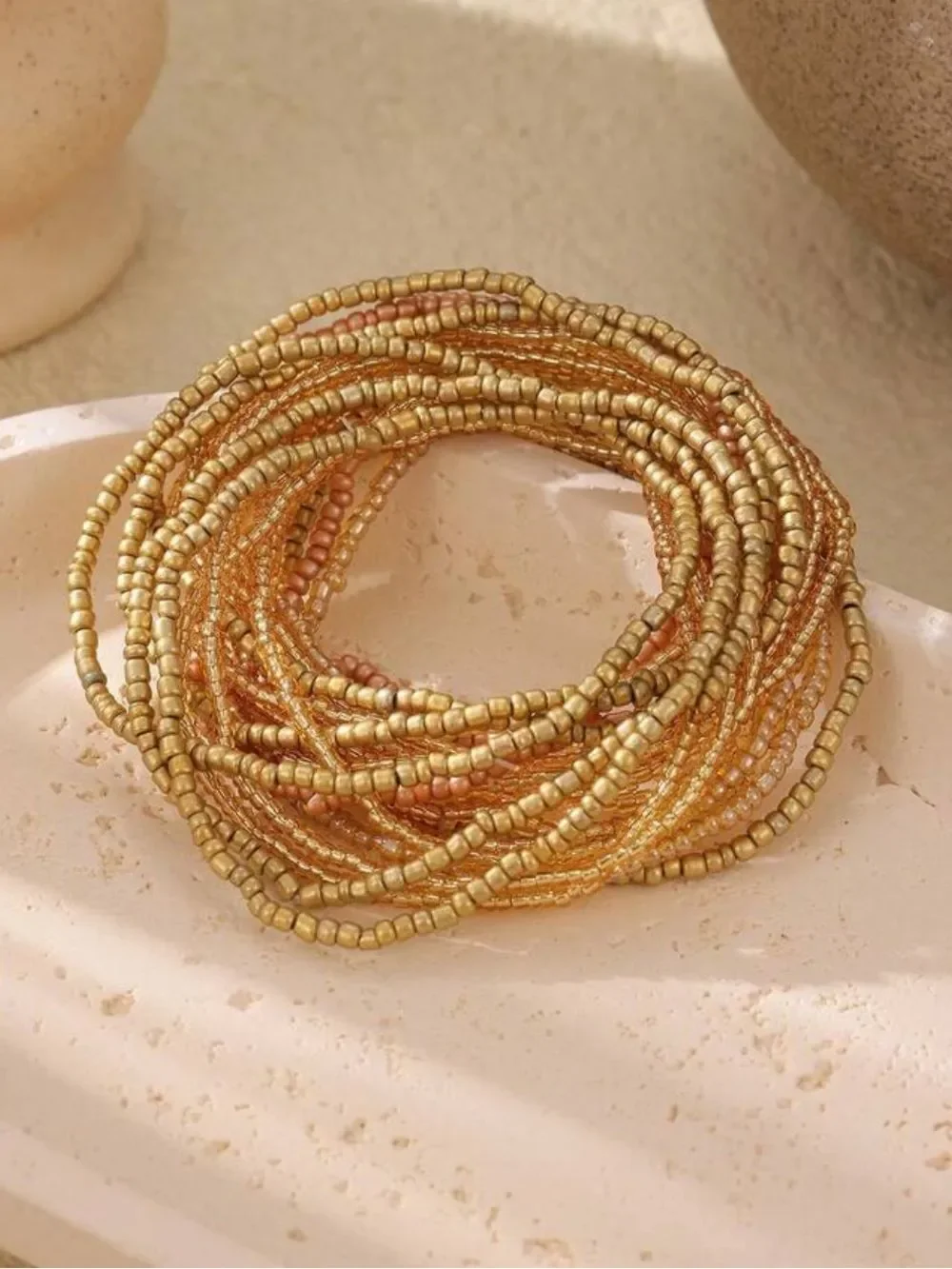 Boho beaded bracelet #2688